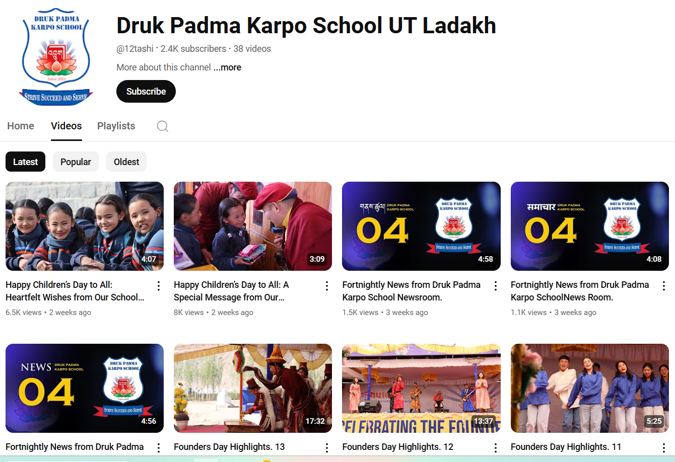 DPKS YouTube Channel image for website