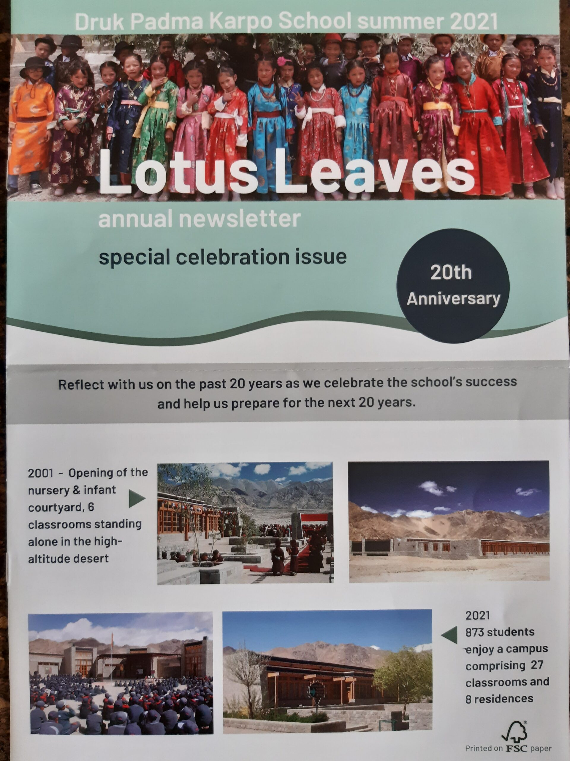 Lotus Leaves 2021 celebration issue – school’s 20th anniversary